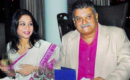 Indrani Mukhejea with former Star India CEO and husband Peter Mukerjea. (Sanskriti)