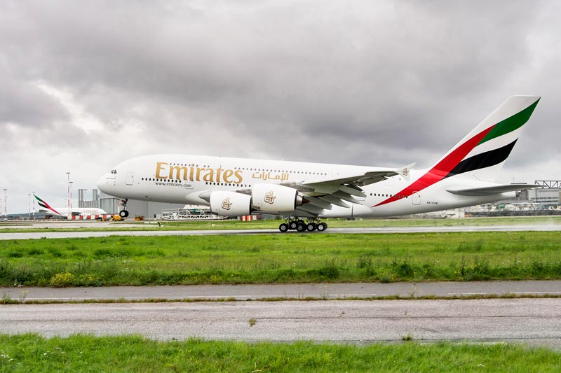 Emirates celebrated the company record arrival of four new aircraft in one day. (Supplied)