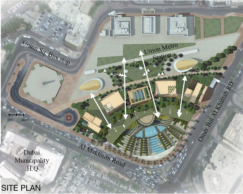 Site plan of the proposed Union Oasis project in Deira, Dubai. (Supplied)