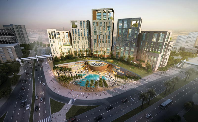 Site plan of the proposed Union Oasis project in Deira, Dubai. (Supplied)