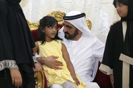 His Highness Sheikh Mohammed offered condolences to the families of martyrs. (Wam)