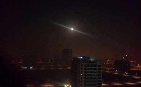 The Blood Moon as seen in Dubai this morning. (Eudore Chand)