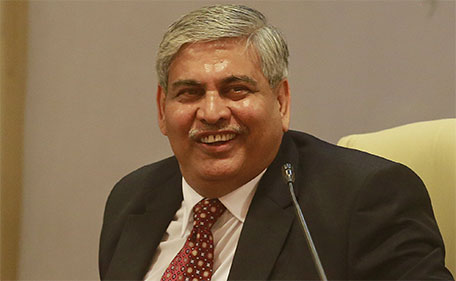 Board of Control for Cricket in India (BCCI)’s newly elected president Shashank Manohar smiles during a press conference in Mumbai, India, Sunday, Oct. 4, 2015. (AP)