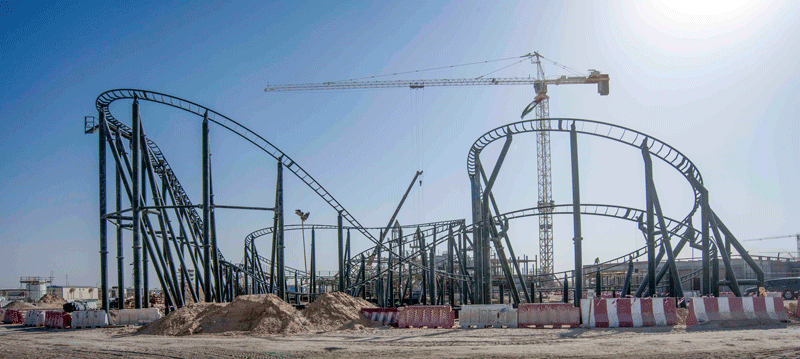 The Dragon roller coaster enters Legoland Dubai. (Supplied)