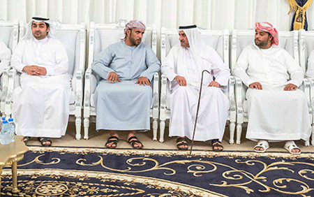 His Highness Sheikh Hamad bin Mohammed Al Sharqi, Supreme Council Member and Ruler of Fujairah, has offered condolences on the death of martyr Saeed Mohammed Abdullah Al Mazrouie