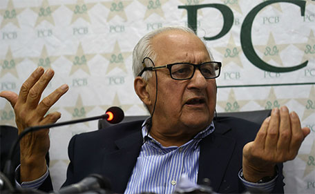 Pakistan Cricket Board (PCB) chairman Shaharyar Khan speaks during a press conference in Lahore on October 21, 2015. (AFP)