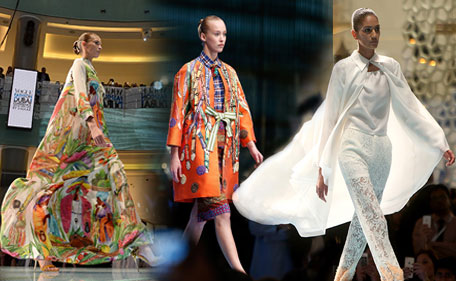 Vogue in Dubai Mall: Skirts, dresses, jackets and catwalk drama ...