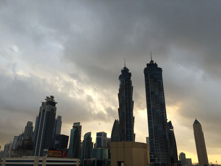 A band of convective clouds will develop over the north and eastern parts of the UAE. (Staff)