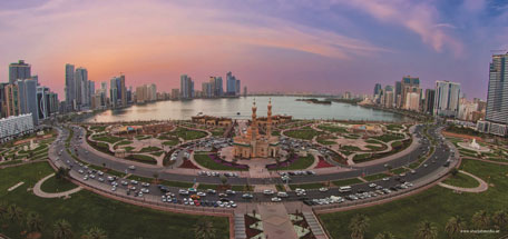 The Sharjah Fountain will be expanded to overlook the piazza and enable all the visitors to enjoy the spectacular multimedia fountain shows. (Supplied)