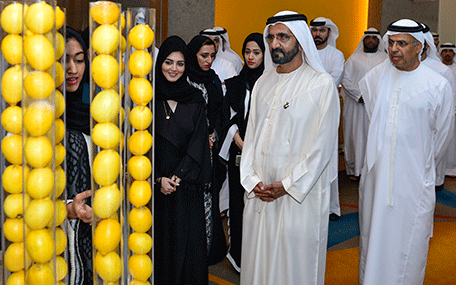 Sheikh Mohammed bin Rashid Al Maktoum launches the ‘Sheikh Mohammed bin Rashid Al Maktoum Fund to Finance Innovation’, worth Dh2 billion (Wam)