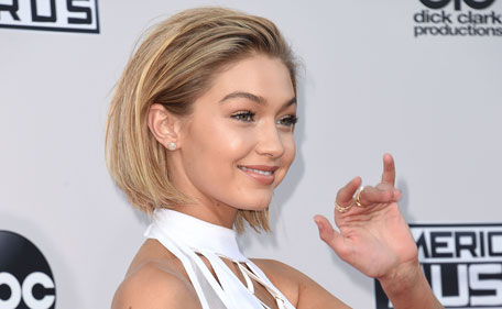 Fashion model and television personality Gigi Hadid attends the 2015 American Music Awards at the Microsoft Theater at L.A. Live in Los Angeles, California, November 22, 2015. (AFP)