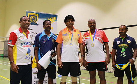 KS Pushpakumara and Deepal Madurapperuma from Sri Lanka won the Men's Doubles Veterans title. (Supplied)