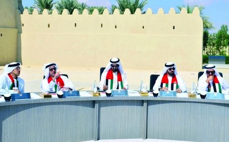 The UAE Cabinet led by His Highness Sheikh Mohammed bin Rashid Al Maktoum, Vice-President and Prime Minister of the UAE and Ruler of Dubai. (Wam)