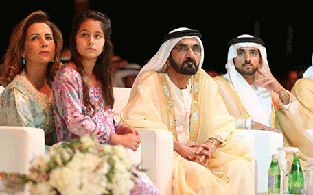His Highness Sheikh Mohammed bin Rashid Al Maktoum honours the winners of the seventh Sheikh Mohammed bin Rashid Al Maktoum Creative Sports Award (Wam)