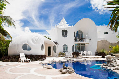 The-Seashell-House Casa-Caracol-in-Mexico