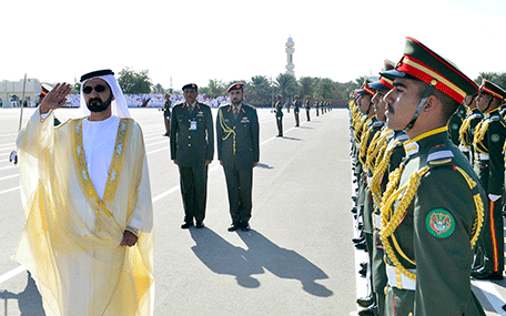 His Highness Sheikh Mohammed bin Rashid Al Maktoum attends 40th batch of Zayed II Military College graduation ceremony (Wam)
