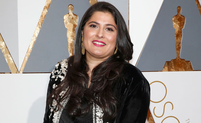 Sharmeen Obaid-Chinoy, nominated for Best Documentary Short Subject Film for 'A Girl in the River: The Price of Forgiveness', arrives at the 88th Academy Awards in Hollywood, California February 28, 2016. (Reuters)