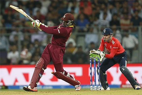 West Indian Chris Gayle smashed a 47-ball century against England. (File)