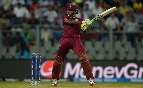 Andre Fletcher of the West Indies bats during the ICC World Twenty20 India 2016 Super 10s Group 1 match between West Indies and England at Wankhede Stadium on March 16, 2016 in Mumbai, India. (Getty Images)