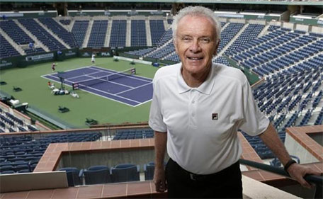 The BNP Paribas Open tennis tournament chief executive officer Raymond Moore poses at the BNP Paribas Open ATP and WTA tennis tournament in Indian Wells, California, in this March 7, 2013 file photo. (Reuters)
