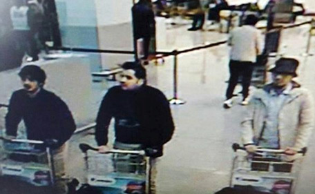 Belgian police have released CCTV footage of three men they believe are the main suspects of the suicide attacks in Brussels.