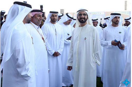 His Highness Sheikh Mohammed bin Rashid Al Maktoum, Vice-President and Prime Minister of the UAE and Ruler of Dubai, at the Dubai World Cup in Nad Al Sheba Racecourse (Al Bayan)