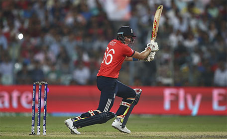 Joe Root of England bats during the ICC World Twenty20 India 2016 Final match between England and West Indies at Eden Gardens on April 3, 2016 in Kolkata, India. (Getty Images)