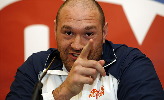 Tyson Fury during the press conference. (Action Images via Reuters)