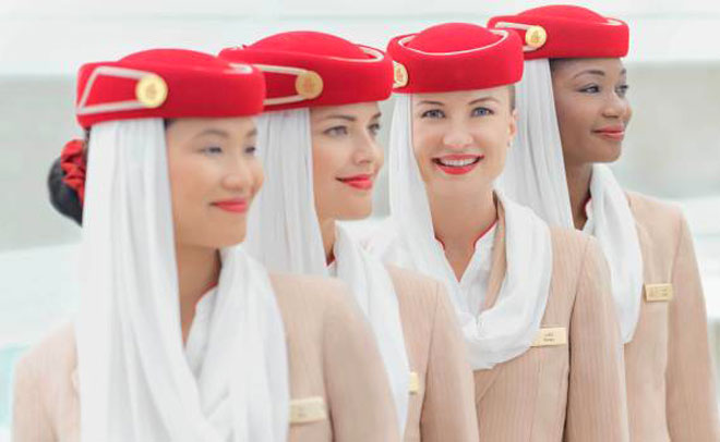 Flight attendants requires to dress the part, specially when it comes to their uniforms. (Emirates Airlines)