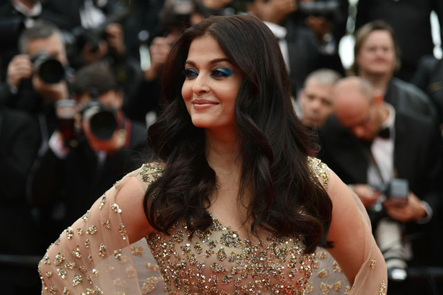 Indian Bollywood actress Aishwarya Rai arrives on May 13, 2016 for the screening of the film "Ma Loute (Slack Bay)" at the 69th Cannes Film Festival in Cannes, southern France. (AFP)