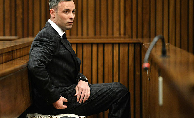 Former Paralympian Oscar Pistorius attends his sentencing for the murder of Reeva Steenkamp at the Pretoria High Court, South Africa June 13, 2016. (Reuters)