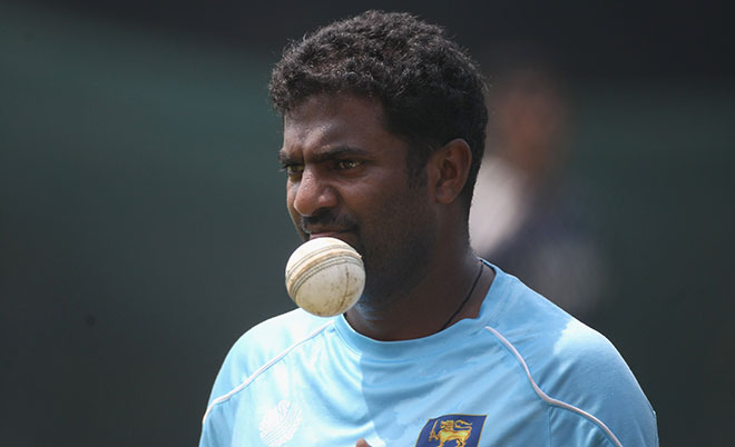 Muttiah Muralitharan of Sri Lanka looks on during a Sri Lanka nets session at the R Premedasa Stadium on March 25, 2011 in Colombo, Sri Lanka. (Getty Images)