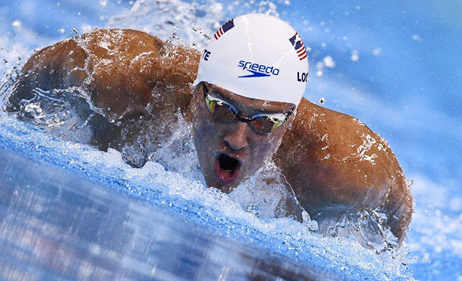 Ryan Lochte competes in a men's 200m individual medley heat in Rio on August 10, 2016.(AFP)