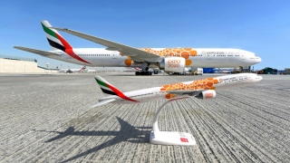 Photo: Emirates Expo 2020 themed livery aircraft model collection takes off