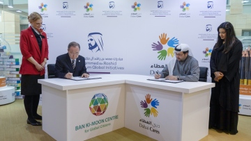 Photo: Dubai Cares partners with the Ban Ki-moon Centre for Global Citizens to empower youth for climate action