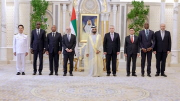 Photo: Mohammed bin Rashid receives credentials of new ambassadors to the UAE