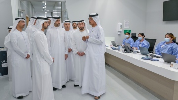 Photo: Hamdan bin Mohammed launches a campaign to raise awareness on the Emirati Genome Program