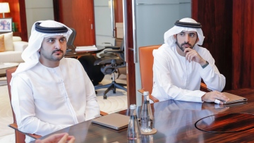 Photo: Hamdan bin Mohammed, Maktoum bin Mohammed commend DFDF's achievements at fund's first annual general meeting