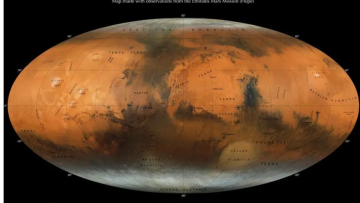 Photo: NYUAD researchers create new photographic Mars map with observations made by Emirates Mars Mission