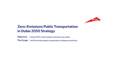 Photo: RTA rolls out strategy to transition to zero-emissions operations by 2050