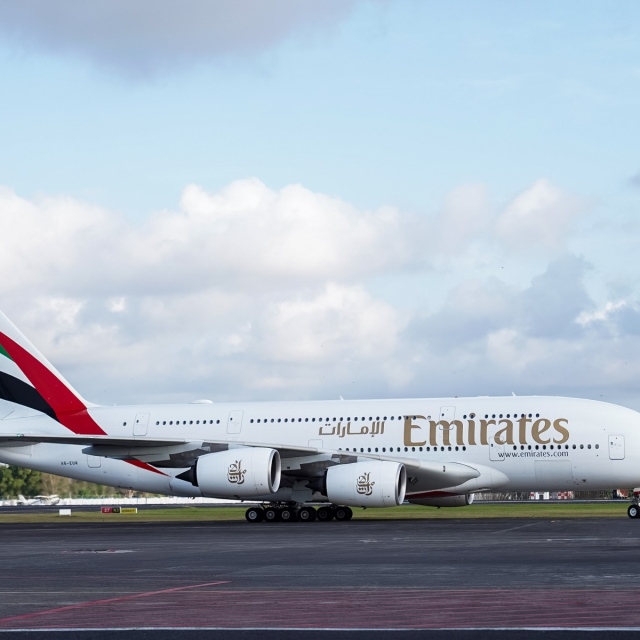 Photo: Emirates A380 makes grand entrance into Indonesia's aviation history