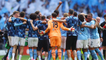 Photo: Man City edge closer to treble after FA Cup final win over Man United