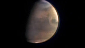 Photo: First-of-its-kind Mars livestream by ESA spacecraft interrupted at times by rain on Earth