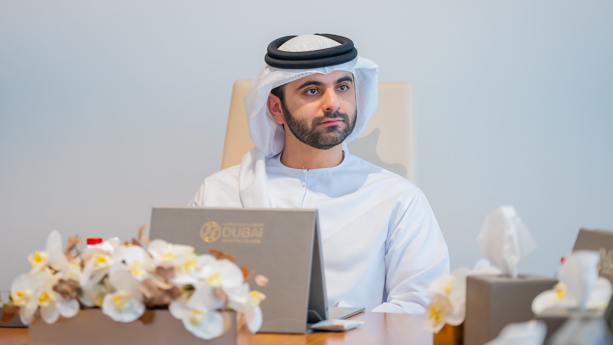 منصور بن محمد يترأس اجتماعاً لمجلس دبي الرياضي ويؤكد نتائج عدة مبادرات أطلقها المجلس