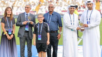 Photo: First leukemia patient in UAE to receive treatment with CAR-T cells therapy kicks off Al Wahda vs. Hatta Match