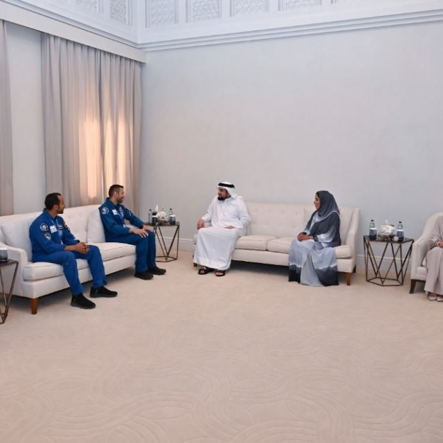 Photo: Ahmed bin Mohammed meets with Sultan Al Neyadi