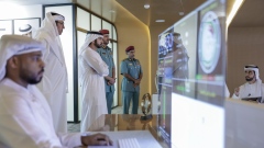 Photo: Hamdan bin Mohammed reviews strategic plans of Dubai Civil Defense