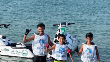 Photo: Dubai Police’s Junior and Youth Water Biking Teams bag 60 medals in less than Year