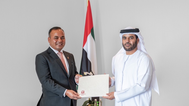 Photo: MoFA receives credentials copy from new Ambassador of Nepal to the UAE