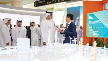 Photo: Khaled bin Mohamed bin Zayed tours ADIPEC 2023
